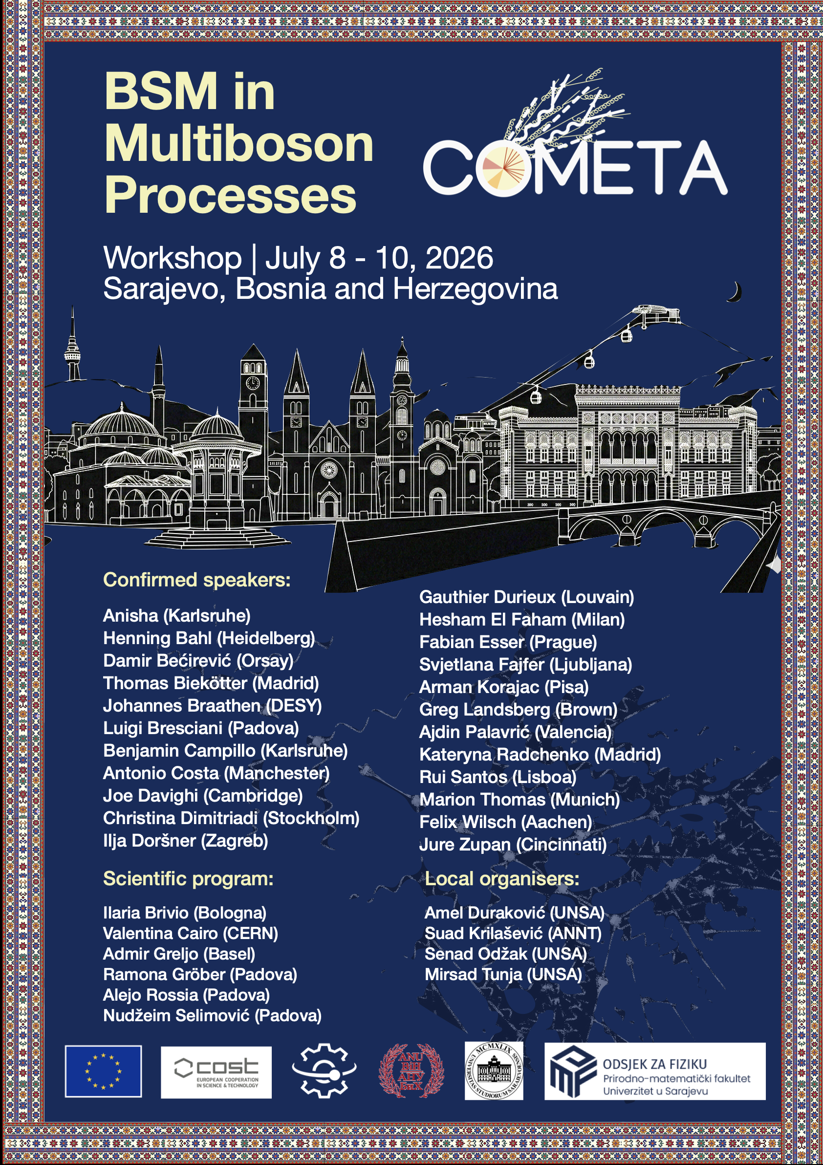COMETA workshop on BSM in Multiboson Processes, Sarajevo