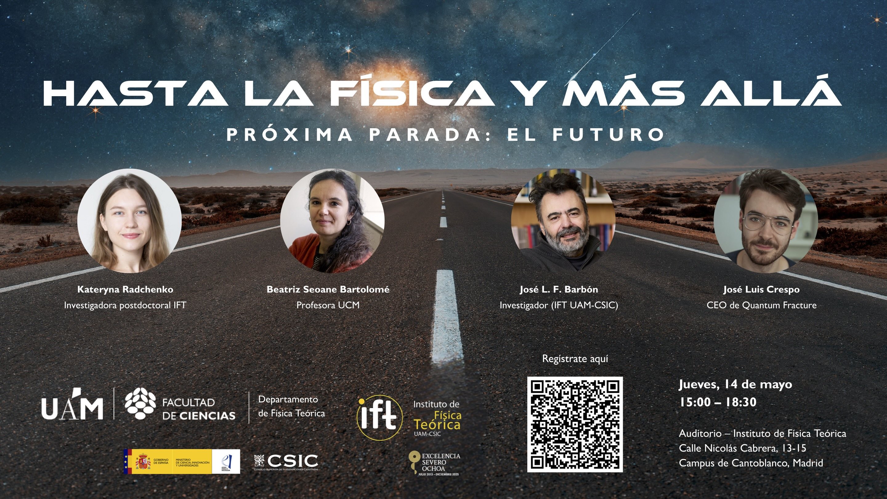 Hasta la física y más allá poster